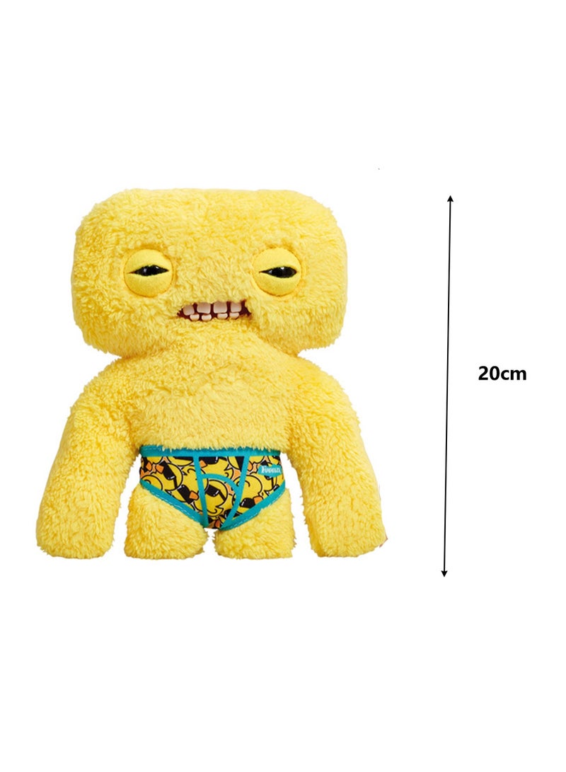 Cute Funny Ugly Monster Doll, Cute Monster Doll With Big Teeth, Collectible Plush Toys, Ugly Cute Monster Plush Doll (Yellow Pinch Monster) - Image 2